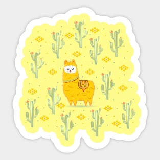 Alpaca summer Sticker